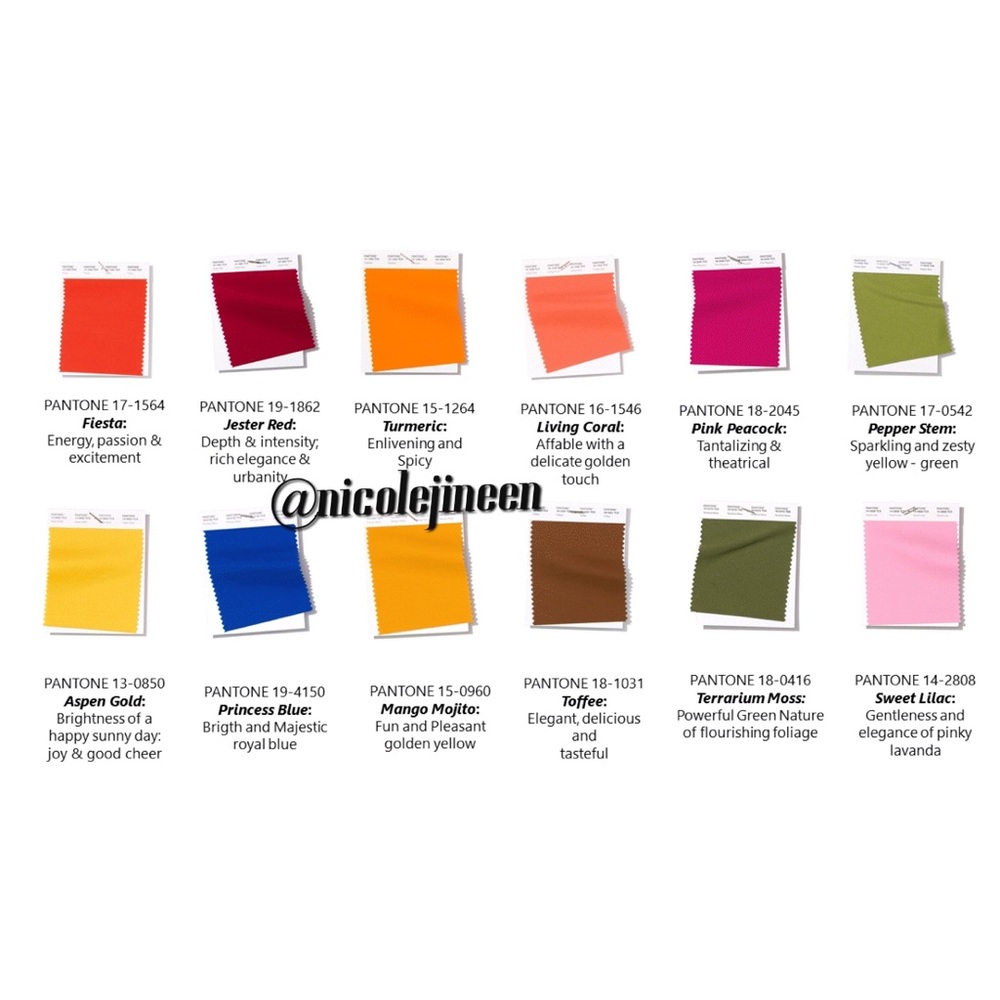 Pantone Color Trend SS19